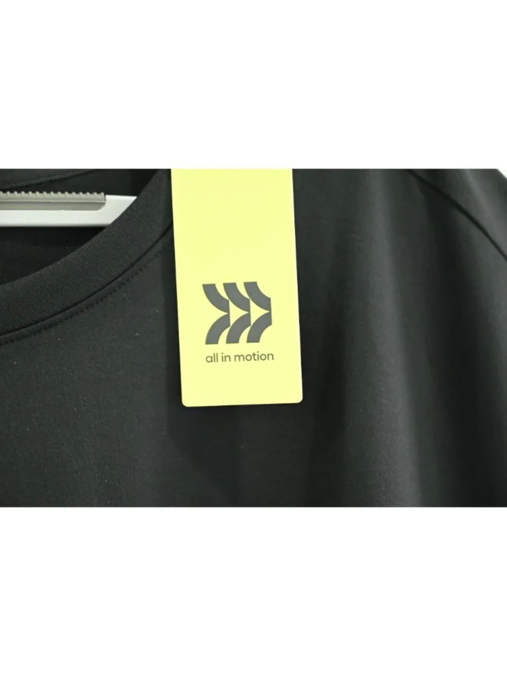 NWT All In Motion Big Relaxed Fit Soft Stretch T-Shirt Sz 3XL Black Crewneck